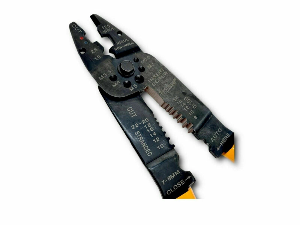 Pinza Crimpatrice per Crimpare Capicorda isolati e non 210 mm pinza spellafili