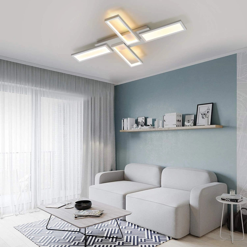 ZMH Lampada da soffitto plafoniera LED bianca dimmerabile 58W per soggiorno
