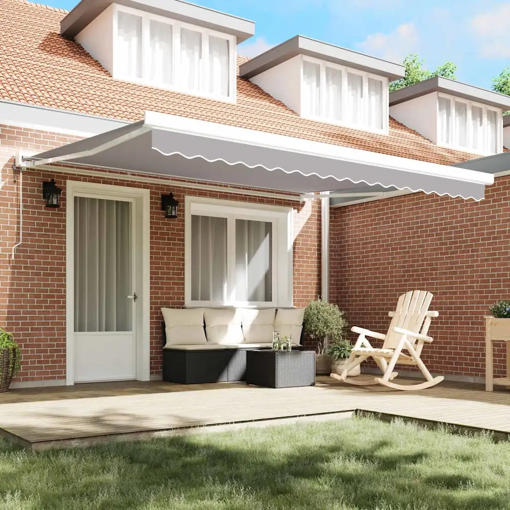 Telo di ricambio per tenda da sole Grigio chiaro 4 × 3 m 42000588