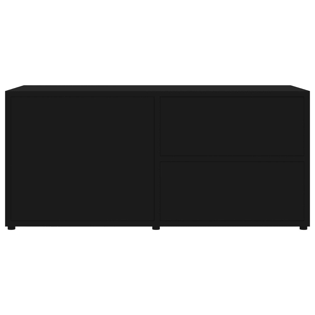 Mobile Porta TV Nero 80x34x36 cm in Legno Multistrato 801851