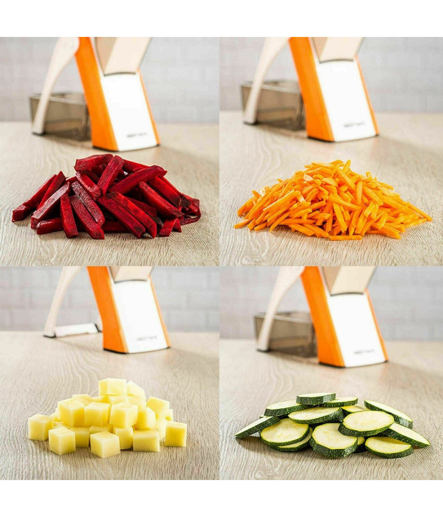 Affettatrice Manuale Affetta Taglia Verdure Mandolina Julienne Regolabile         