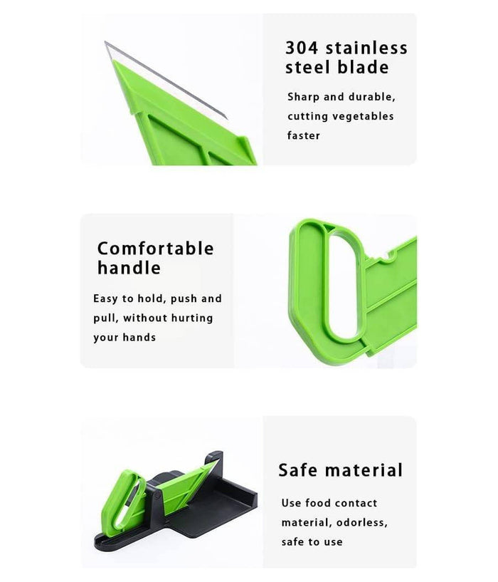 Affettatrice Manuale Affetta Tutto Frutta Verdura Salumi Con Lama In Acciaio 304         