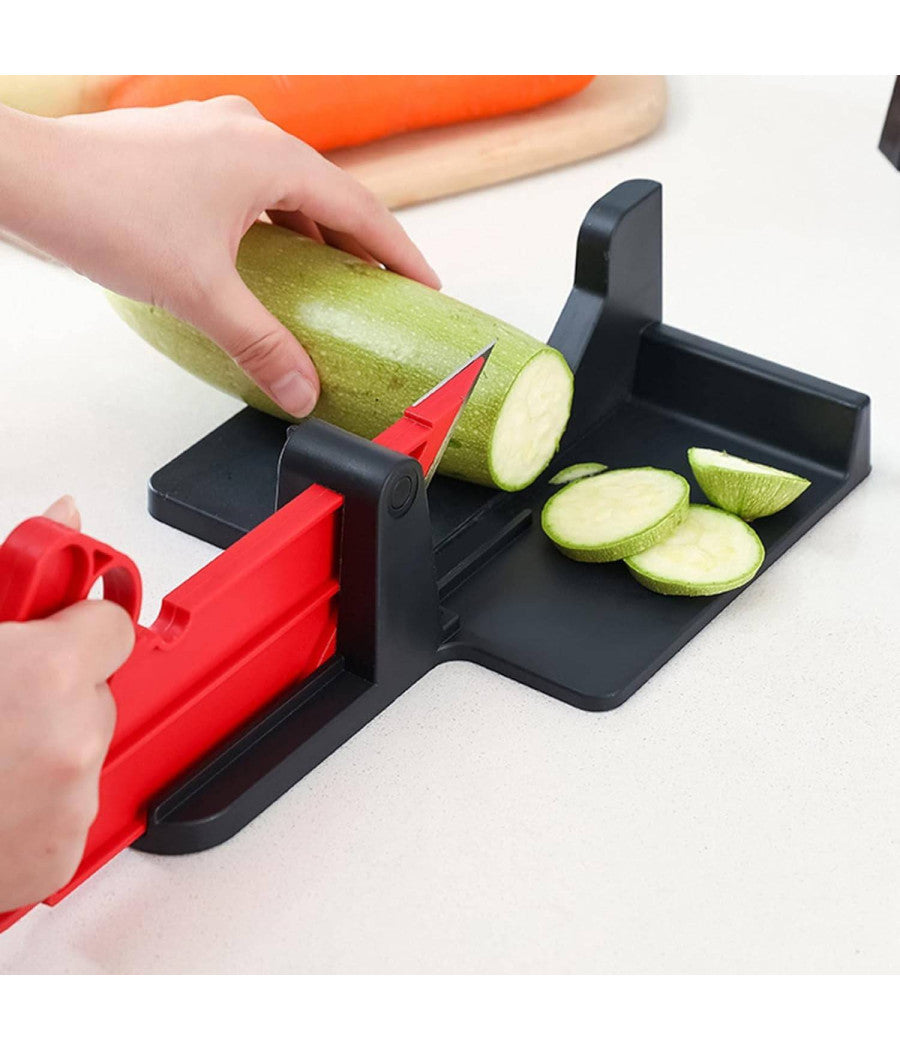 Affettatrice Manuale Affetta Tutto Frutta Verdura Salumi Con Lama In Acciaio 304         