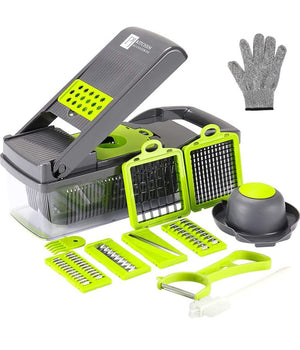 Affettatrice Multitagliera Pialla Grattugia Tritatutto Verdure Mandolina 22 In 1         