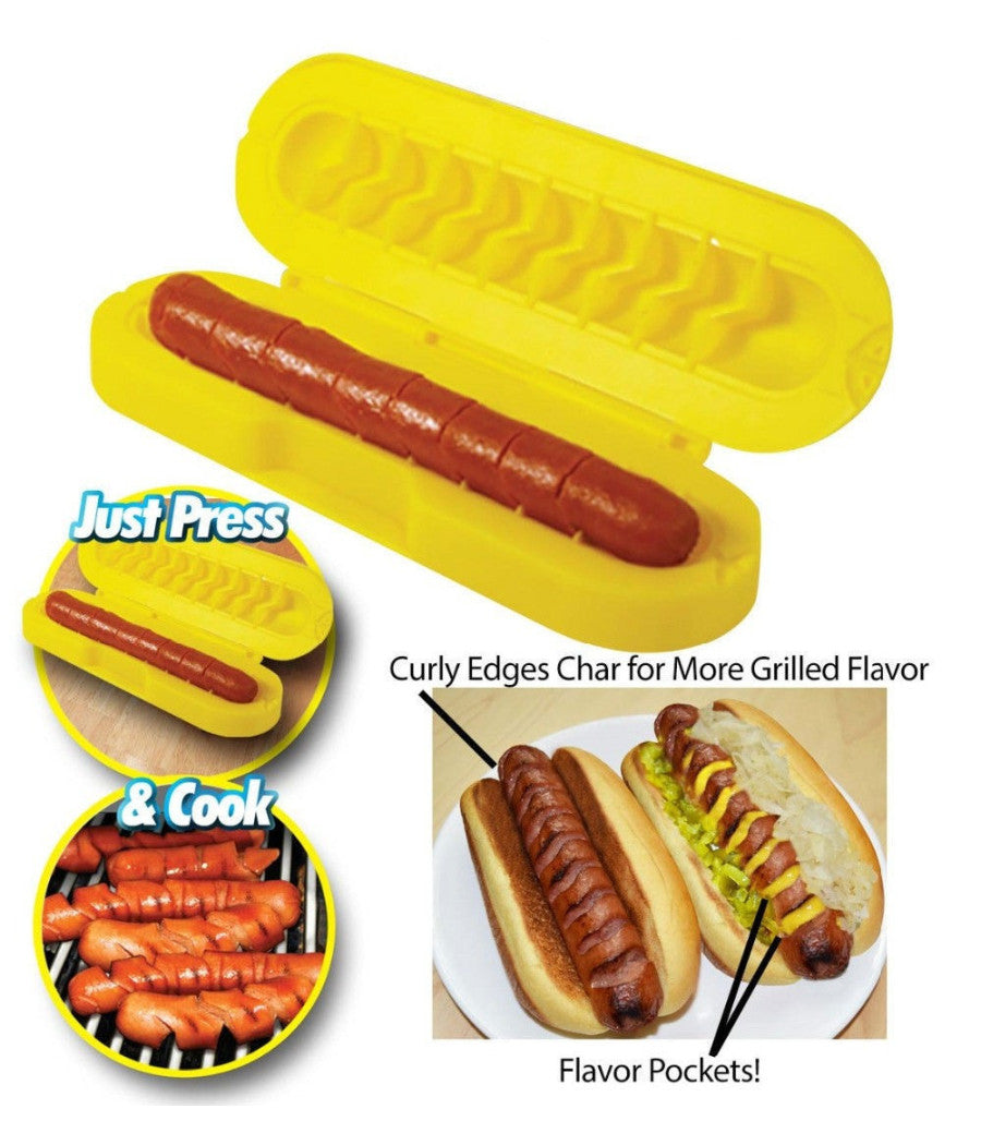Affettatrice Wrustel A Spirale Curl A Hot Dog Taglia Salsicce Grande E Piccolo         