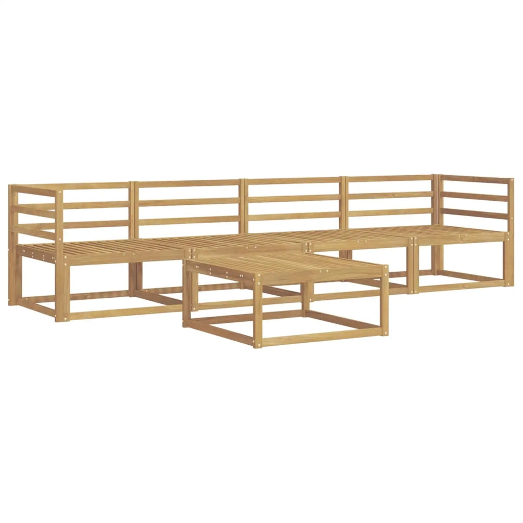 Set di divani da esterno 5 pcs Bianco 79 x 79 x 37 cm 3386008