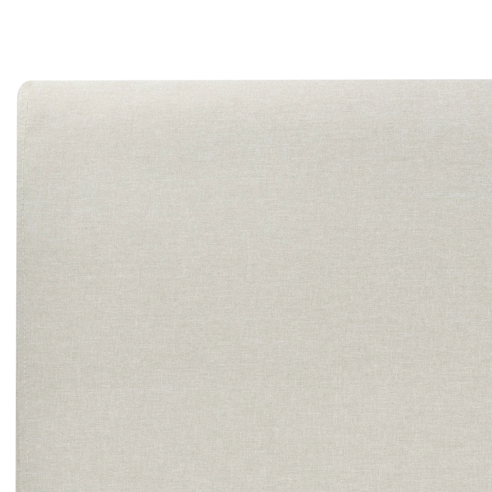 Letto con cassetti imbottito in tessuto 160 x 200 cm con rete a doghe design moderno scandinavo beige