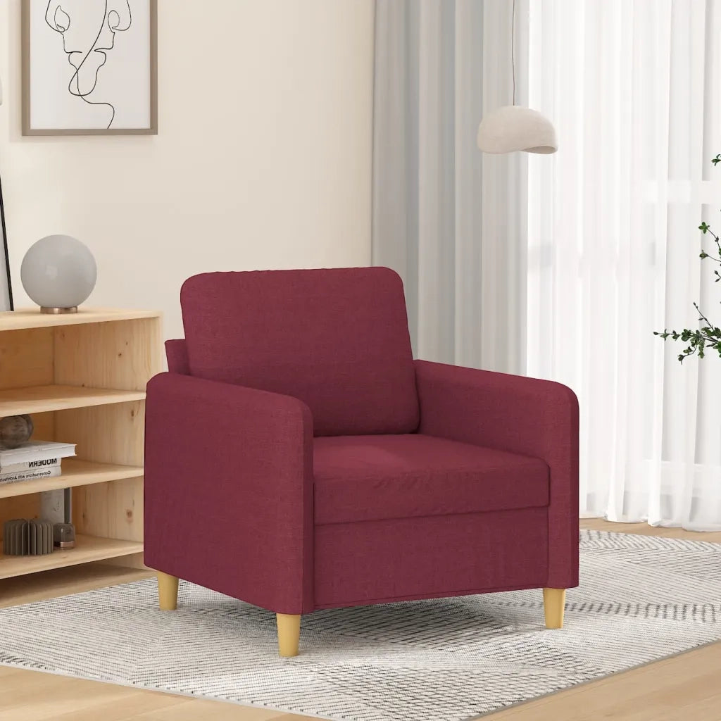 Divano Sedia-Poltrona Rosso Vino 60 cm in Tessuto 571741