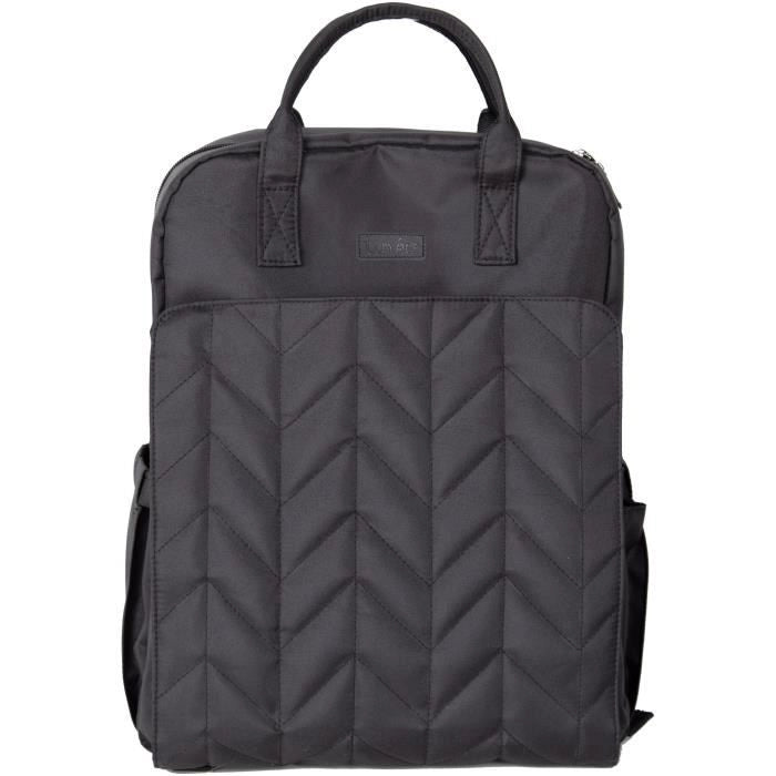 Borsa fasciatoio - TINEO - Forma a zaino - Trapuntata - Nera