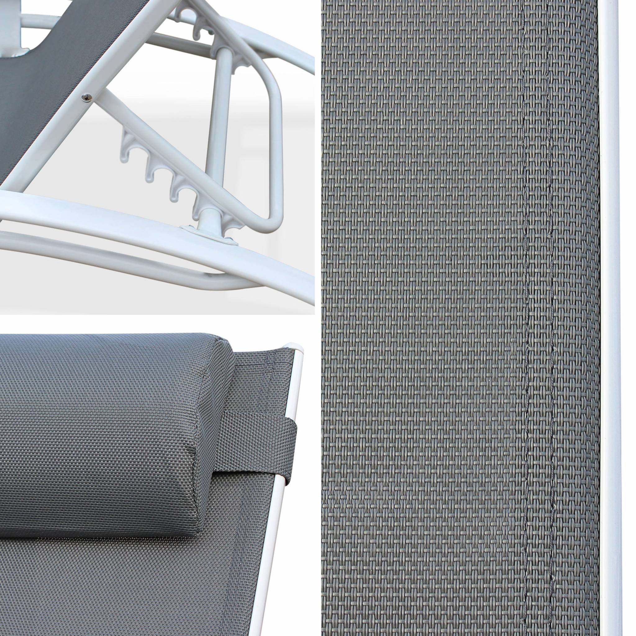 Copertura di ricambio per sdraio, bianco