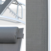 Copertura di ricambio per sdraio, bianco