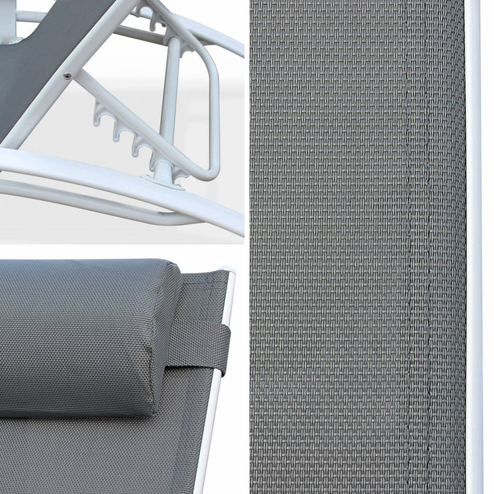 Copertura di ricambio per sdraio, bianco