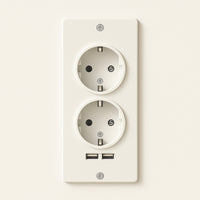 Afrodite - Toeletta Trucco con Luce LED Cassetto 3 Ripiani e Prese Postazione Make Up in Legno Bianco