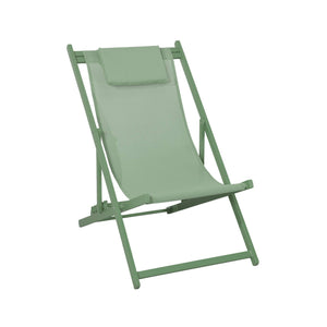 Set 2 lettini prendisole in alluminio multi-posizioni, verde