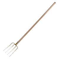 forca per letame 'top quality' 4 denti - con manico cm. 140 cod:ferx.600054nlm