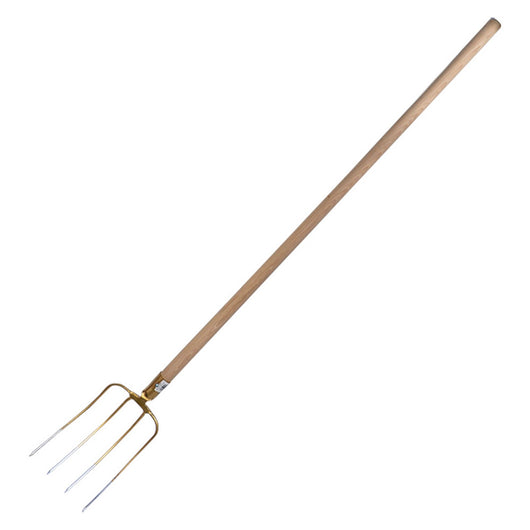 forca per letame 'top quality' 4 denti - con manico cm. 140 cod:ferx.600054nlm