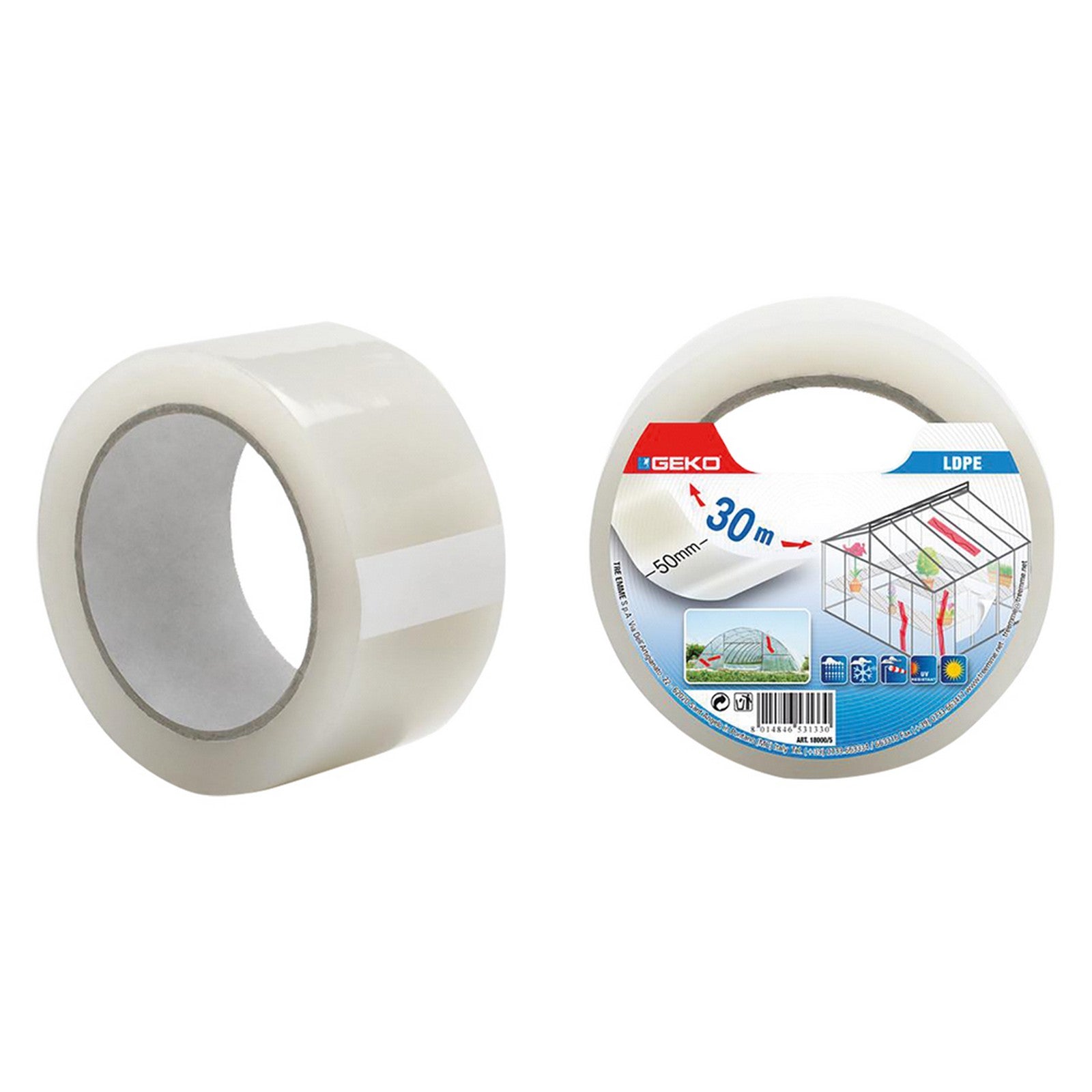 nastro in polietilene per serre 'ldpe' cm.  5 x 30 mt. cod:ferx.6066017nlm