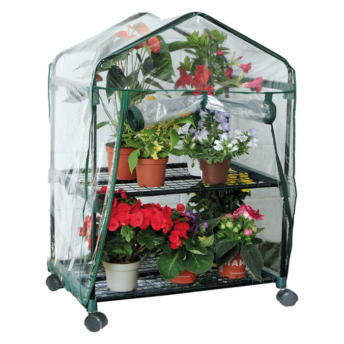 serra da balcone 'rapida' cm 70 x 50 x h 130 - 3 ripiani cod:ferx.6060931nlm