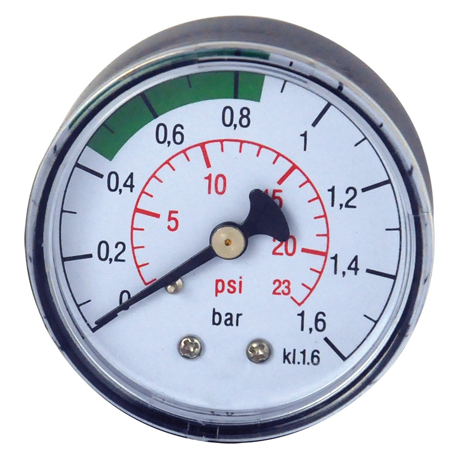 manometro per pompa camera d'aria attacco inferiore 1/8 cod:ferx.650120nlm