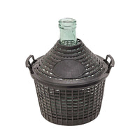 damigiana in vetro a ''bocca stretta'' lt.5 - øbocca 4,3 cm. senza tappo cod:ferx.6080116nlm