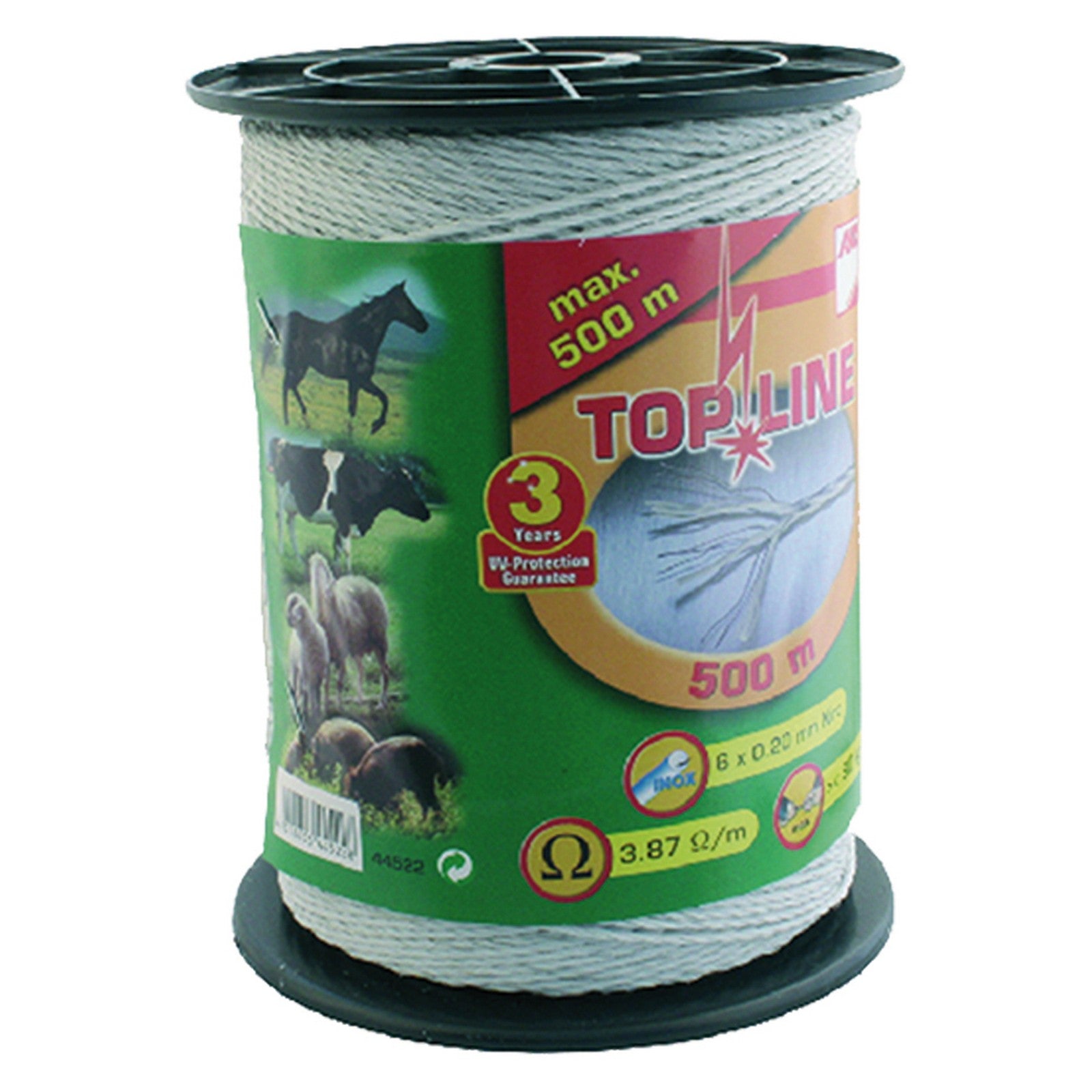 filo tondo per recinto ã˜ mm 2,80 x mt. 500 cod:ferx.604999nlm