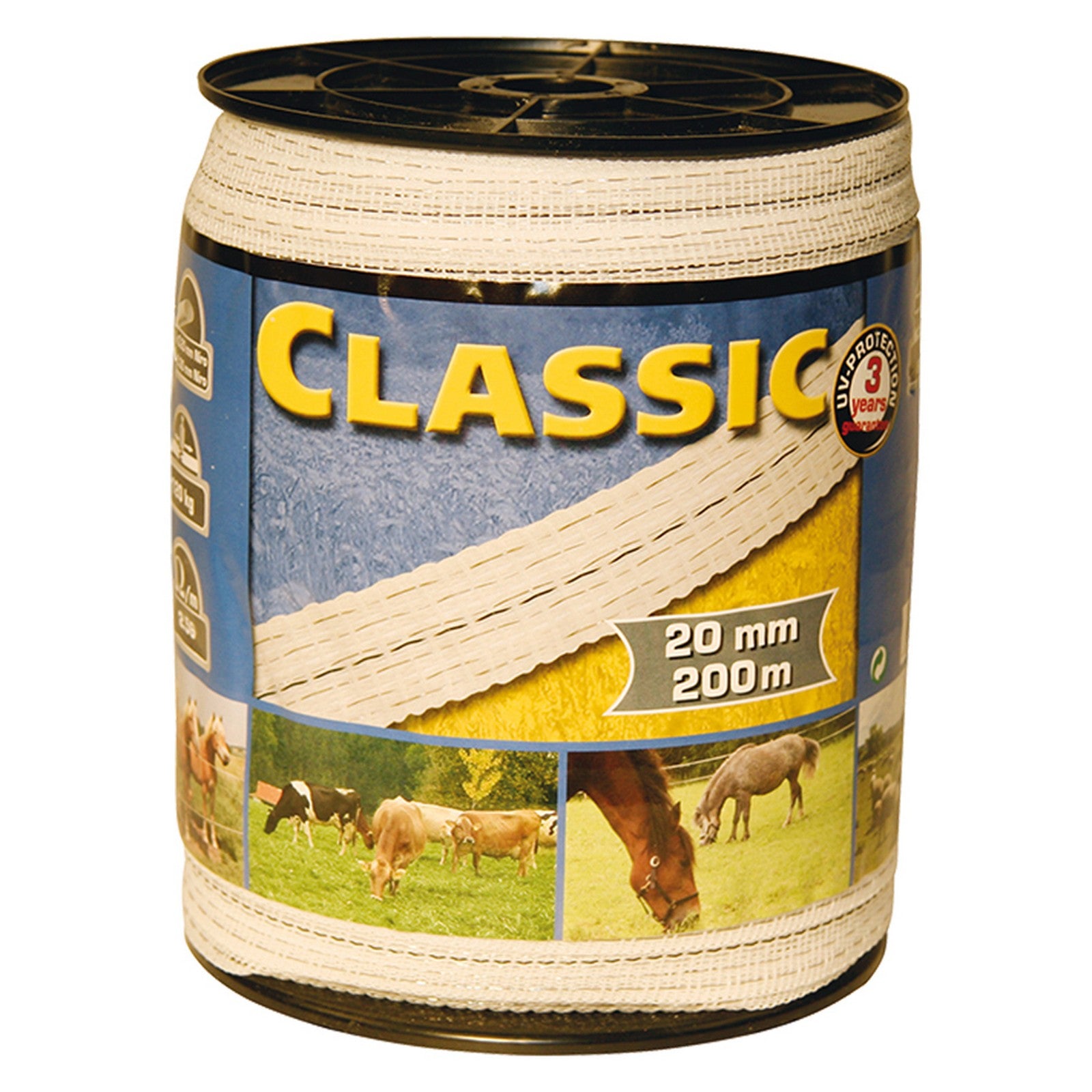 fettuccia elettrica h 20 mm - 6 fili - mt. 200 bianca cod:ferx.604967nlm