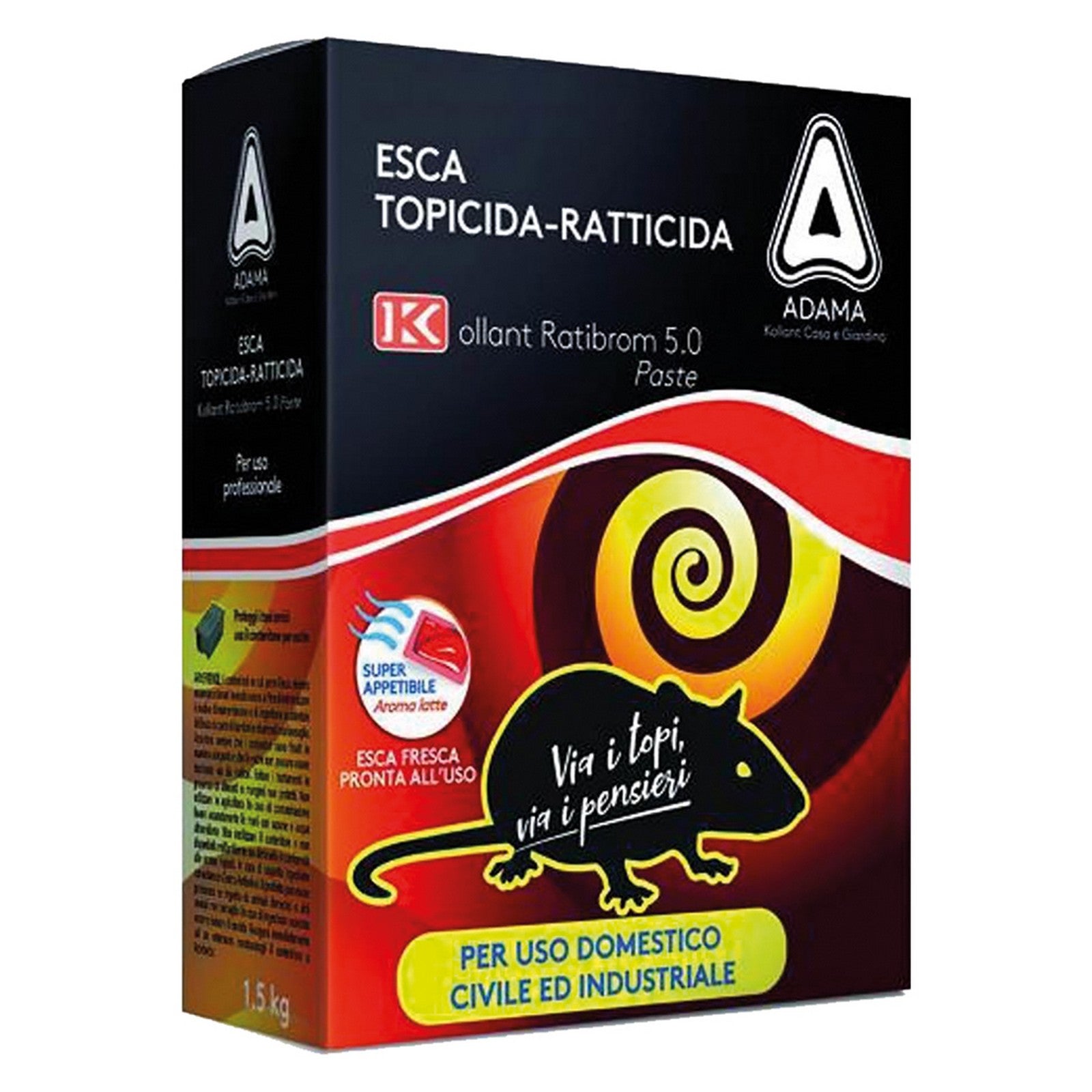 esca topicida fresca 'ratibrom' gr. 1500 - cf. 3 buste (500 gr.) cod:ferx.6063680nlm