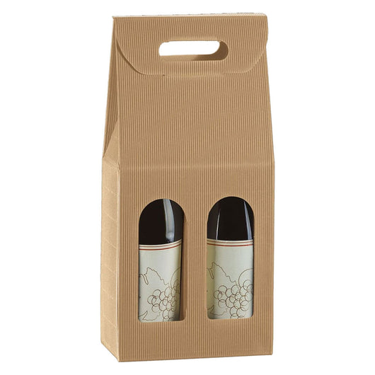 scatola portabottiglie in cartone per 3 bottiglie - cm 24 x 8 x h.48 cod:ferx.5071432nlm