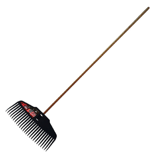 rastrello con manico per foglie 'rake' 25 denti cod:ferx.6102374nlm