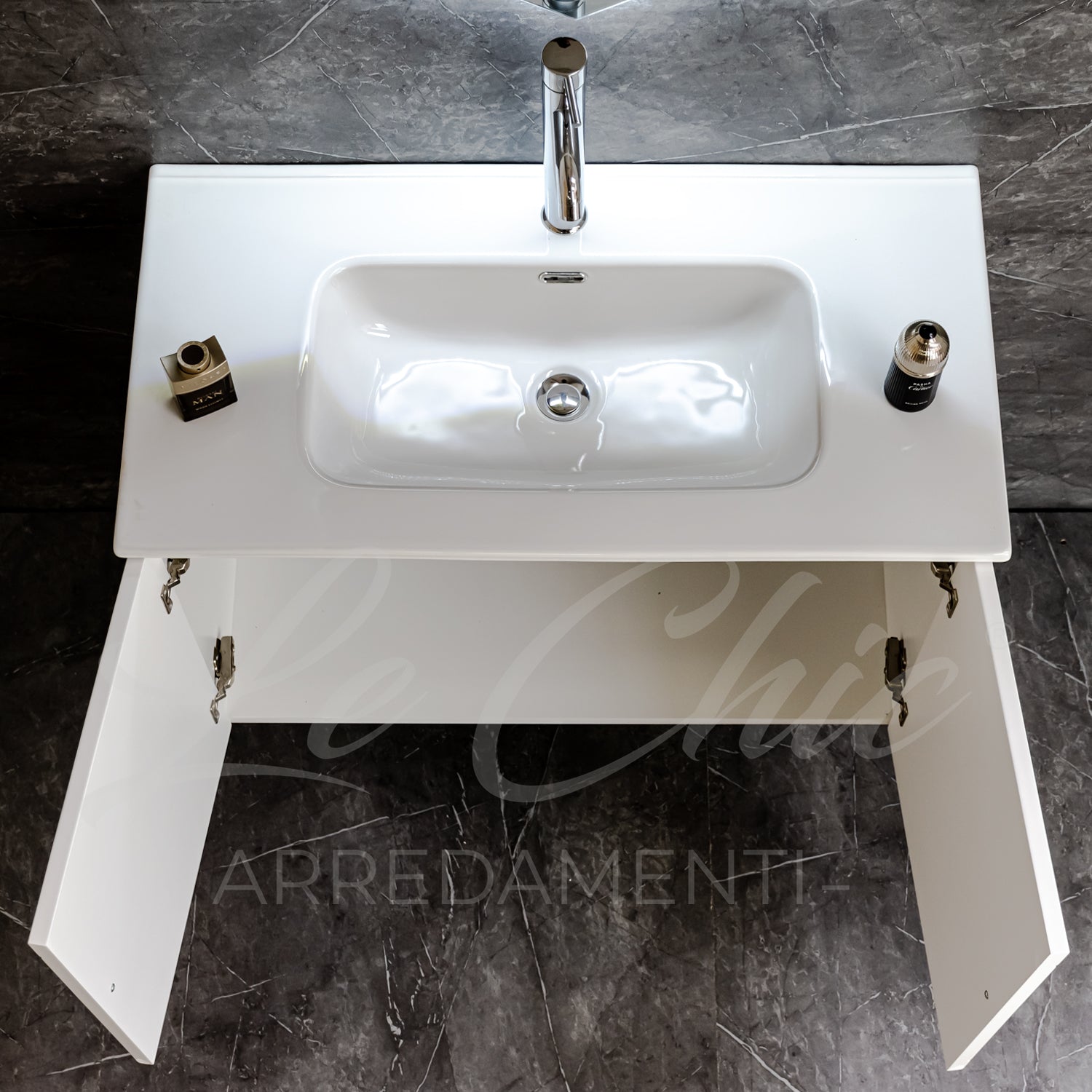 Mobile bagno moderno con specchio - 120x46