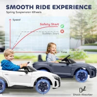 Auto Elettrica per Bambini di +3 Anni AUDI RS e-tron GT Auto a Batteria con Telecomando 103x58x41 cm Grigio