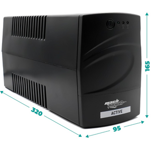 Mach power ups line interactive con display led e protezione avanzata *** potenza ampere (va) 600 va, confezione 1