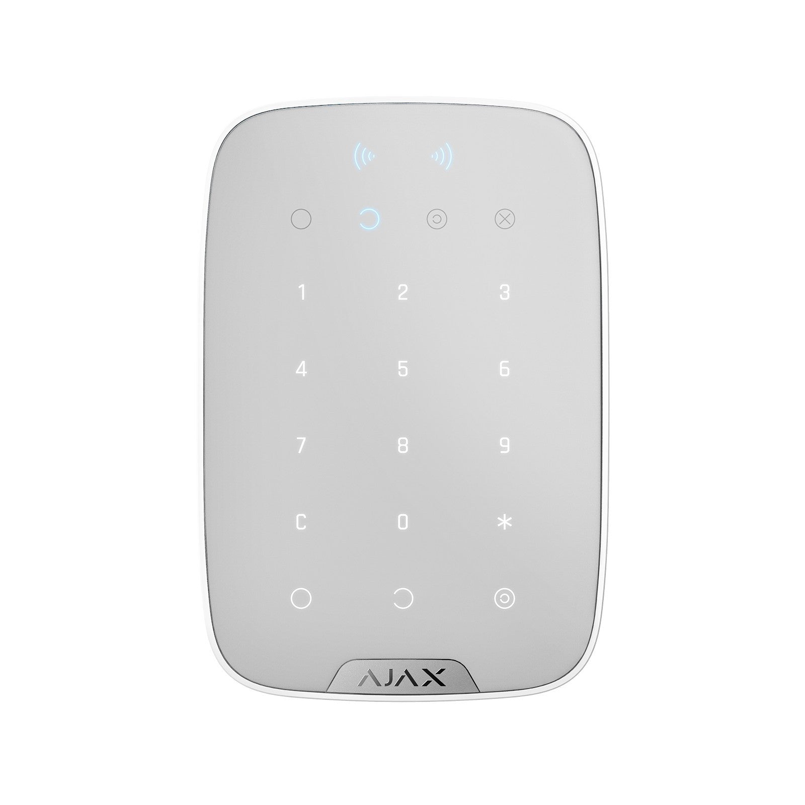 Ajax KeyPad Plus Tastiera senza fili Lettore tessere centrali Plus Bianco