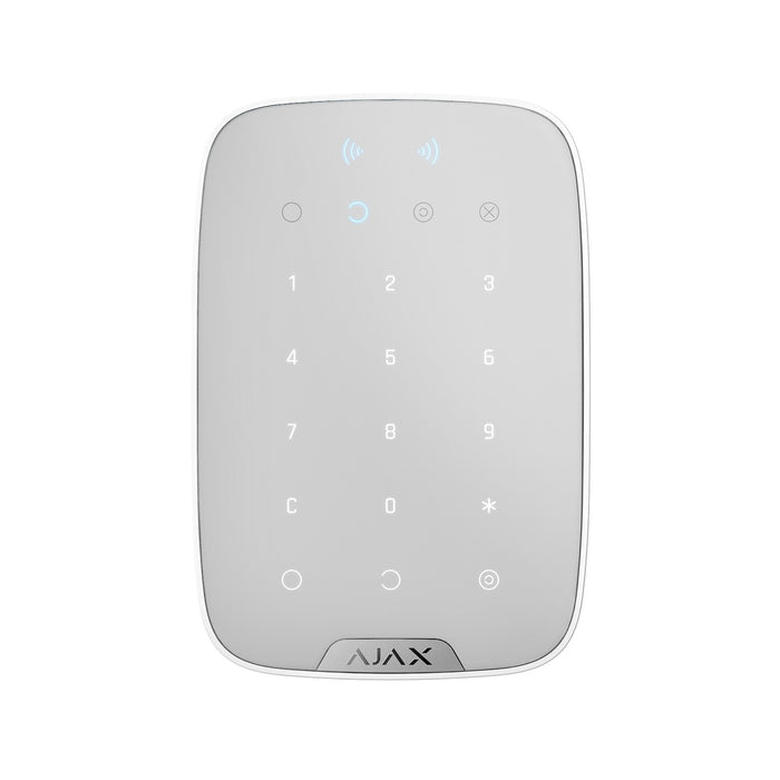 Ajax KeyPad Plus Tastiera senza fili Lettore tessere centrali Plus Bianco