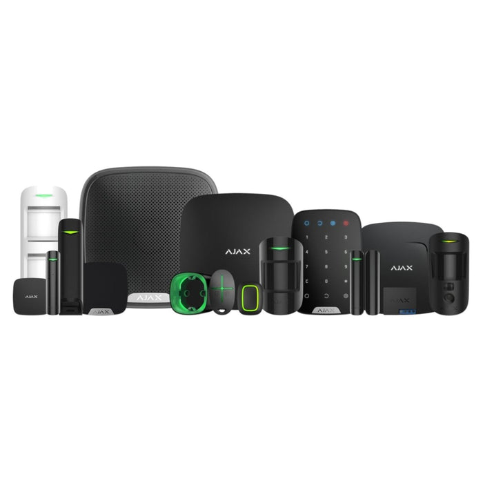 Ajax Kit Allarme Wifi Hub 2 Plus 4G Pack 16 Pezzi Black