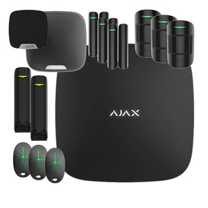 Ajax Kit 14 pezzi nero Hub Allarme Intelligente senza fili Wifi