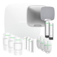 Ajax Kit Allarme 14 pezzi Wireless Centrale Magnetico Sirena Volumetrico - AJAX