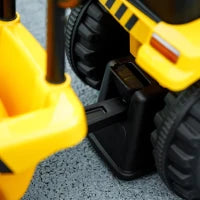 Camion Giocattolo per Bambini 12-36 Mesi con Pala e Rimorchio, in PP e Metallo, 91x29x44 cm, Giallo