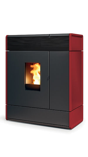 Stufa a Pellet IDRO Slim 17,7 Kw MCZ AKI Hydromatic 18 M2 Termostufa