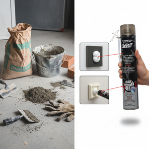 Schiuma adesiva manuale safm-865 per cappotto, coppi e cartongesso 750 ml