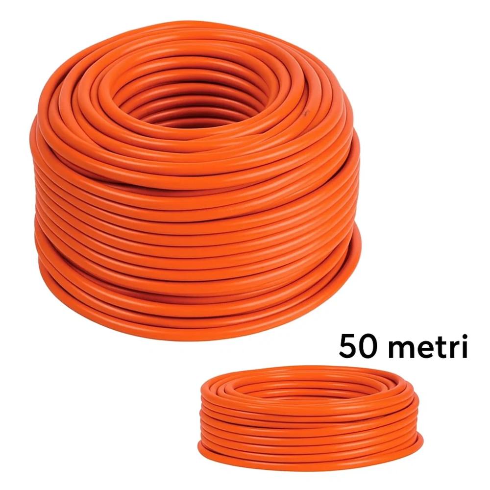 Cavo fror multipolare flessibile antifiamma arancio gommato per impianti *** lunghezza metri 50, sezione conduttore 3...