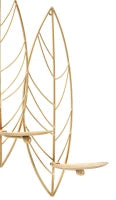 Portacandele Leaf Da Muro cm 66X14X56