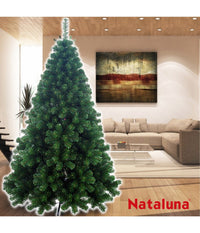 Albero Di Natale 120cm Super Folto Nataluna Modello Aspen Con Base A Croce         
