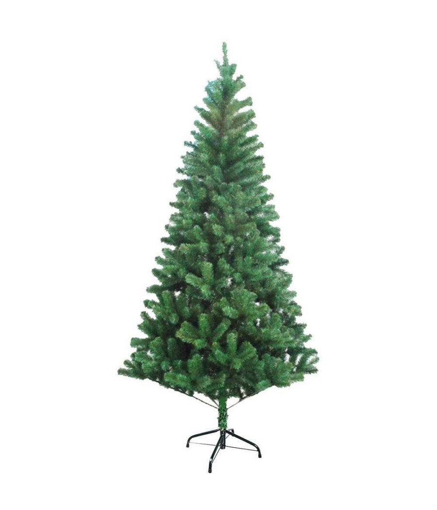 Albero Di Natale 210 Cm Base A Croce Folto Ecologico Rami Artificiale 758 Rami         