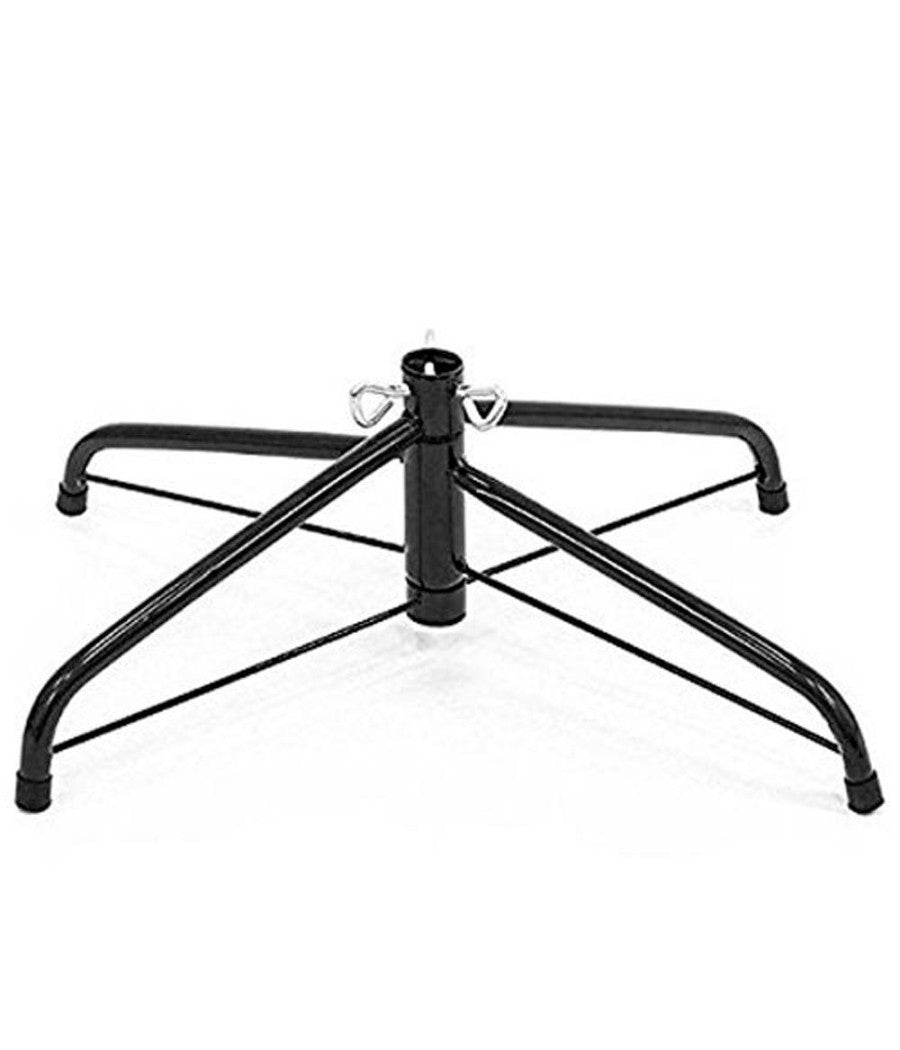 Albero Di Natale 210cm Rami Pino Verde Super Folto Base A Croce In Metallo         