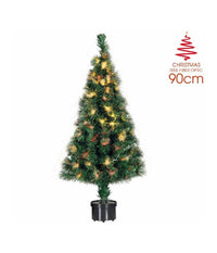 Albero Di Natale A Fibra Ottica 100 Punte Christmas Tree Luci Natale 90cm Verde         