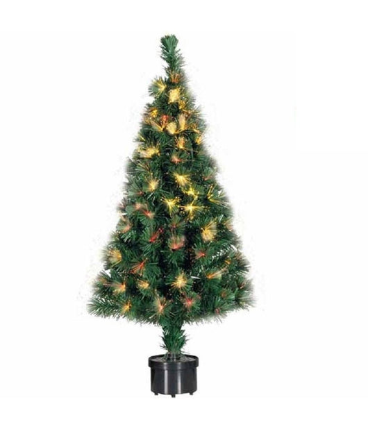 Albero Di Natale A Fibra Ottica 140 Punte Christmas Tree Luci Natale 120cm Verde         