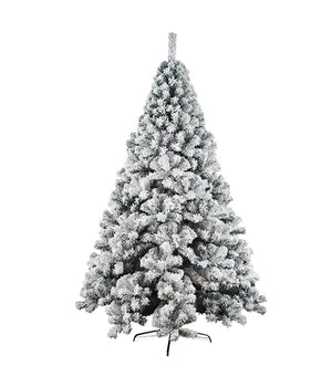 Albero Di Natale Innevato 120cm Nataluna Super Folto Effetto Neve Modello Aspen         