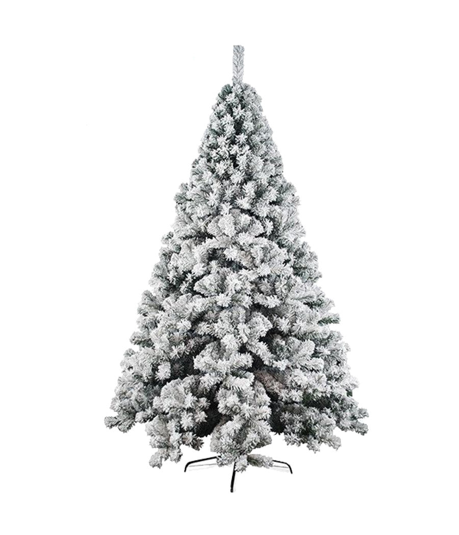 Albero Di Natale Innevato 180 Cm Nataluna Super Folto Effetto Neve Modello Aspen         