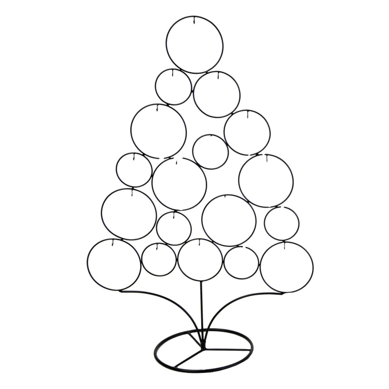Albero di natale metallo nero cm 63,5x28h95,5
